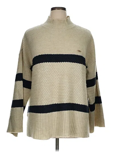 Pre-owned U.s. Polo Assn Turtleneck Sweater In Tan