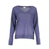 U.s. Polo Assn Blue Acrylic Women Sweater In Blue