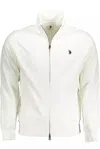 U.S. POLO ASSN U. S. POLO ASSN. CHIC COTTON ZIP SWEATER WITH MEN'S EMBROIDERY