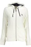 U.S. POLO ASSN U. S. POLO ASSN. CHIC HOODED ZIP SWEATSHIRT WITH LOGO WOMEN'S DETAIL