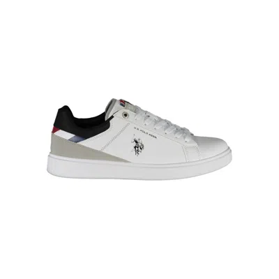 U.s. Polo Assn U. S. Polo Assn. Classic Lace-up Sneakers With Logo Men's Detail In White