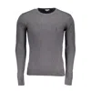 U.s. Polo Assn Gray Cotton Sweater In Multi
