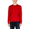 U.s. Polo Assn Red Cotton Sweater In Red