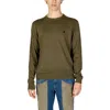 U.s. Polo Assn Green Cotton Sweater In Green