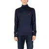 U.s. Polo Assn Blue Cotton Sweater In Blue