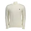 U.s. Polo Assn White Cotton Sweater In White
