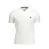 U.s. Polo Assn White Cotton Polo Shirt In White