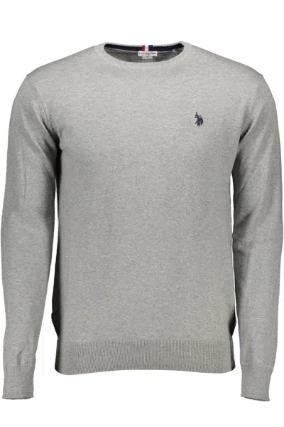 U.s. Polo Assn U. S. Polo Assn. Elegant Cotton-cashmere Sweater For Men's Men In Grey