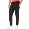 U.s. Polo Assn U. S. Polo Assn. Pants Men's Black Fleece Elastic Waist Joggers Jdm1926 In Multi