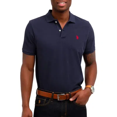 U.s. Polo Assn U. S. Polo Assn. Pique Polo Shirt Men's Navy Relaxed Fit Short Sleeve Jdm24 In Multi