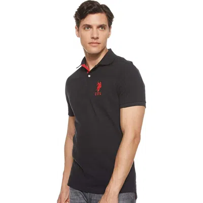 U.s. Polo Assn U. S. Polo Assn. Polo Shirt Men's Black Slim Fit Short Sleeve Jdm2646