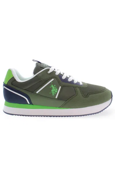 U.s. Polo Assn U. S. Polo Assn. Polyester Men's Sneaker In Green