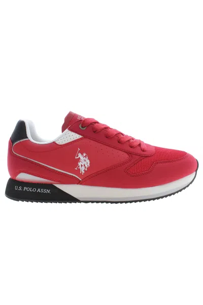 U.s. Polo Assn U. S. Polo Assn. Polyester Men's Sneaker In Red