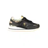 U.s. Polo Assn Black Polyester Sneaker In Black