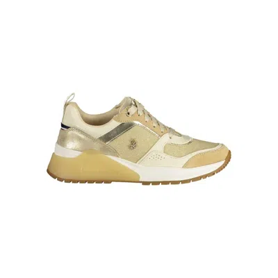 U.s. Polo Assn U. S. Polo Assn. Polyester Women's Sneaker In Gold