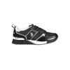 U.s. Polo Assn White Polyester Sneaker In Black