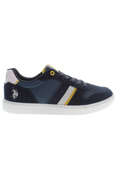 U.s. Polo Assn U. S. Polo Assn. Sleek Sneakers With Contrasting Men's Details In Blue