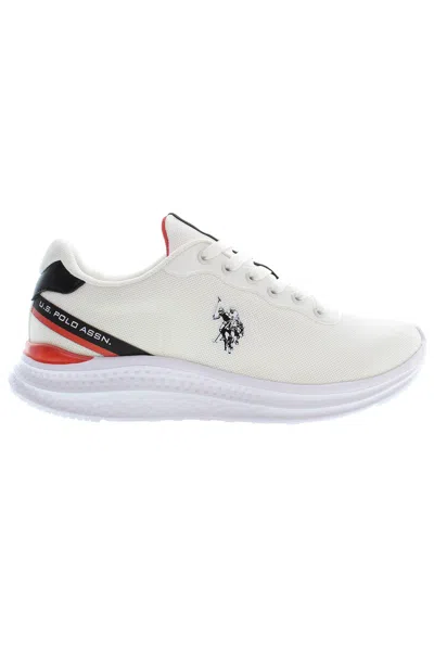 U.s. Polo Assn U. S. Polo Assn. Sleek Sports Sneakers With Contrasting Men's Accents In White