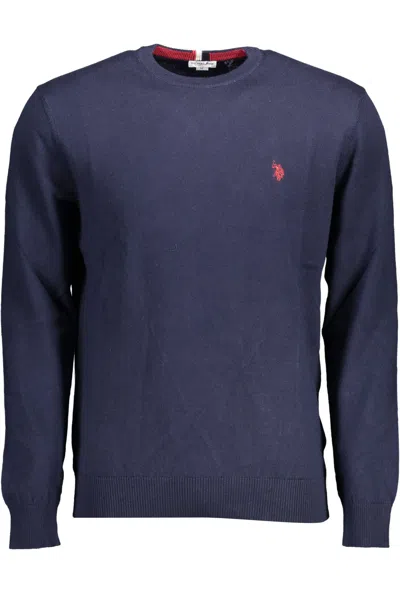 U.s. Polo Assn U. S. Polo Assn. Sophisticated Cotton Cashmere Men's Sweater In Blue