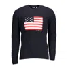 U.s. Polo Assn Blue Wool Men Sweater In Blue