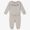 U.S. POLO ASSN U. S. POLO ASSN. BOYS GREY COTTON TRACKSUIT