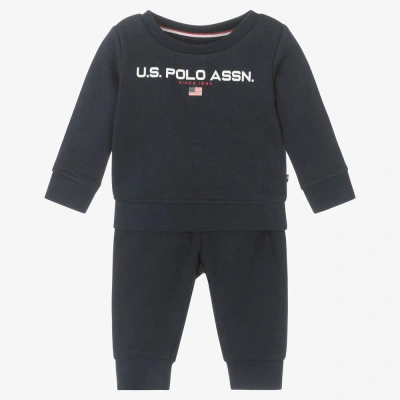 U.s. Polo Assn Babies' U. S. Polo Assn. Boys Navy Blue Logo Tracksuit