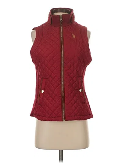 Pre-owned U.s. Polo Assn Vest In Red