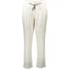 U.s. Polo Assn White Cotton Pant In White