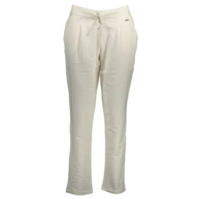 U.s. Polo Assn White Cotton Pant In Neutral