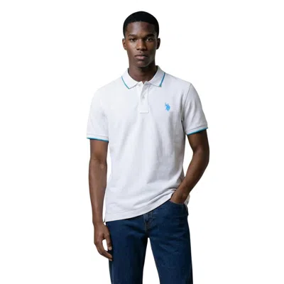 U.s. Polo Assn White Cotton Polo Shirt