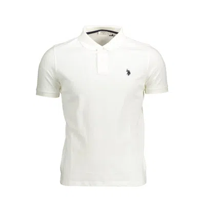 U.s. Polo Assn White Cotton Polo Shirt
