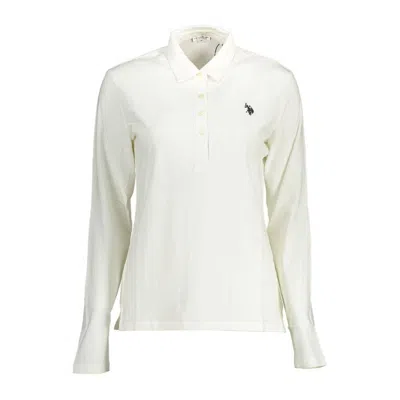 U.s. Polo Assn White Cotton Polo Shirt