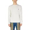 U.s. Polo Assn White Cotton Sweater
