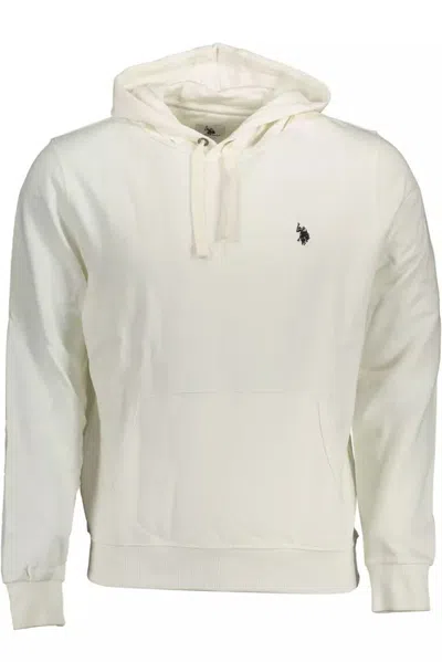 U.s. Polo Assn White Cotton Jumper In Beige