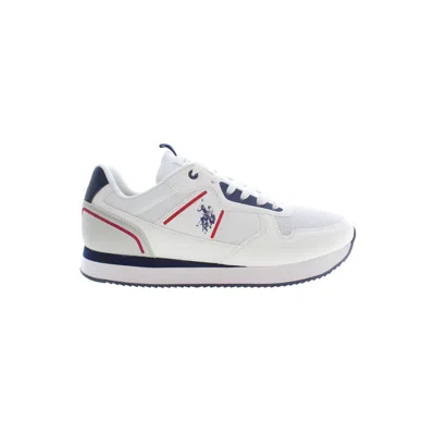 U.s. Polo Assn White Polyester Men Sneaker