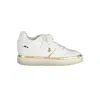 U.s. Polo Assn Chic White Lace-up Sneakers With Logo Detail In White