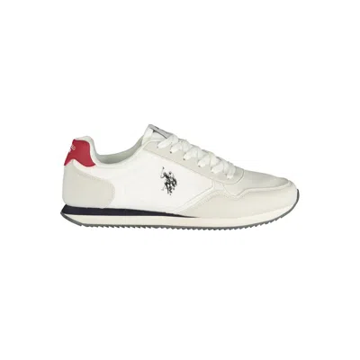 U.s. Polo Assn . White Polyurethane Men's Men's Sneaker In Multi