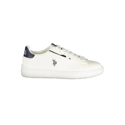 U.s. Polo Assn . White Polyurethane Men's Men's Sneaker In Multi