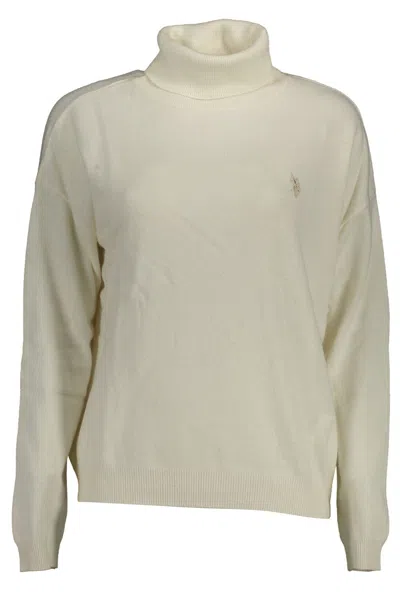 U.S. POLO ASSN WHITE WOOL WOMEN SWEATER
