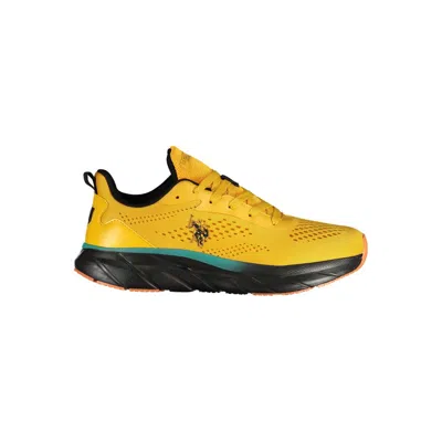 U.s. Polo Assn . Yellow Polyester Men's Men's Sneaker In Multi