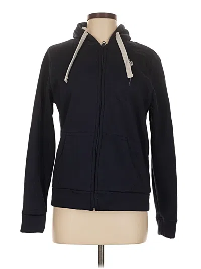 Pre-owned U.s. Polo Assn Zip Up Hoodie In Blue