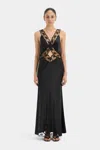Sir Aries Cut Out Gown In Black