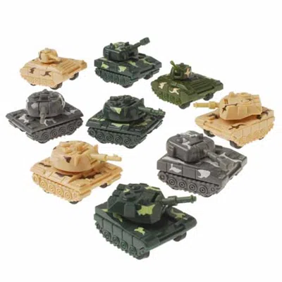 Us Toy Company Pull Back Tanks - Pack Of 12