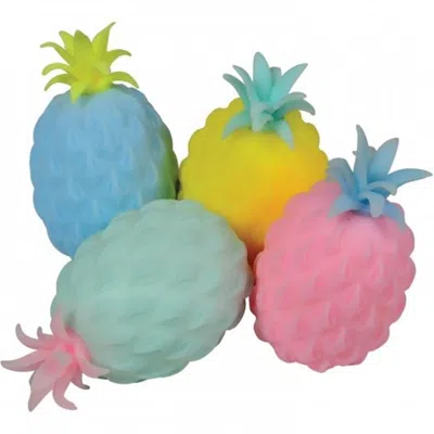 Us Toy Company Us Toy 3.2 oz Smooshy Stress Pineapples Toy - 4 Assorted Color