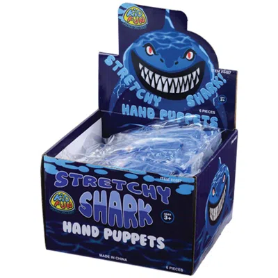 Us Toy Company Us Toy 6 Piece Stretchy Shark Hand Puppets - Pack Of 6