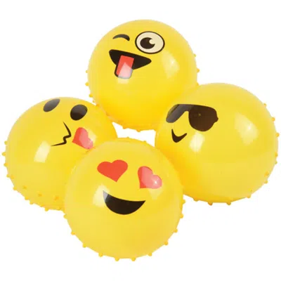 Us Toy Company Us Toy Emoji Knobby Balls - Pack Of 12