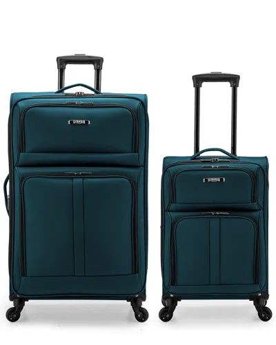 U.s. Traveler Anzio 2 Piece Softside Expandable Spinner Luggage Set