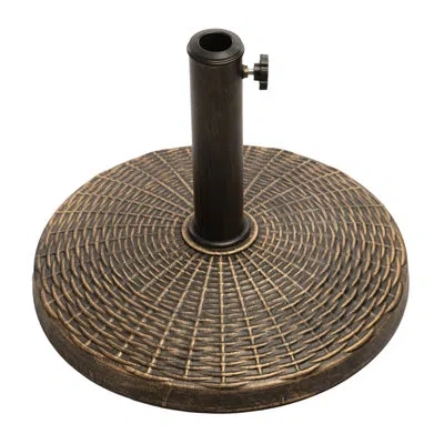 Us Weight 22 Lb Umbrella Base In Brown