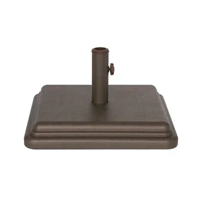 Us Weight 40 Pound Umbrella Base With Stem In Brown