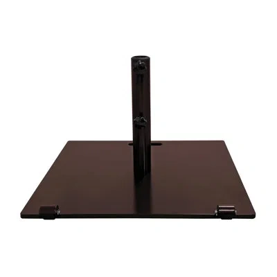 Us Weight 75 Lb Flat Steel Umbrella Base In Brown